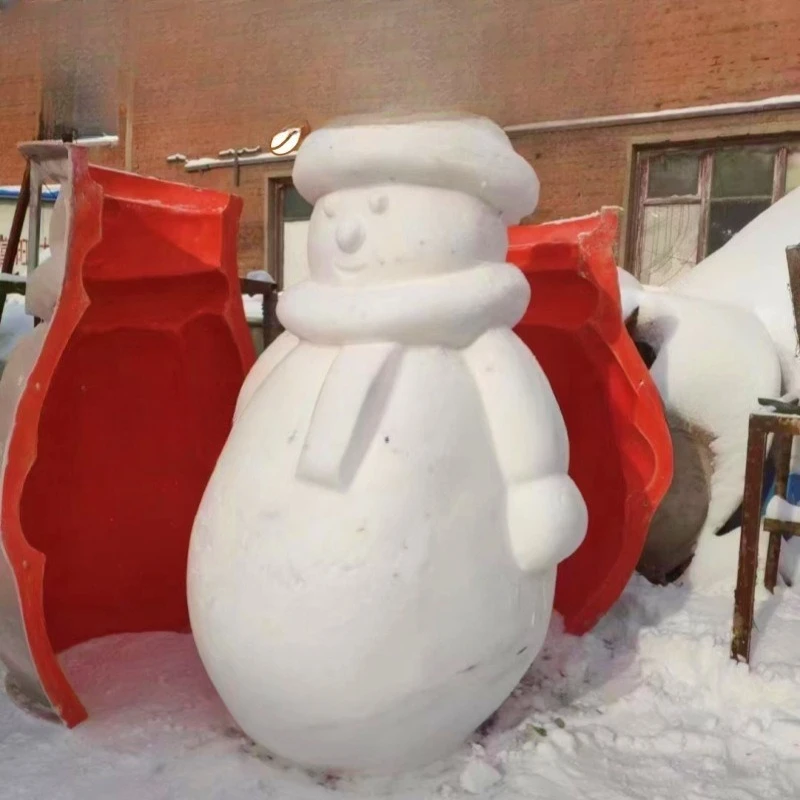 Outdoor Ski Resort Building Snowman Mold Children Ice Bike Riding Ice Bike Snow Arch Skating Booster
