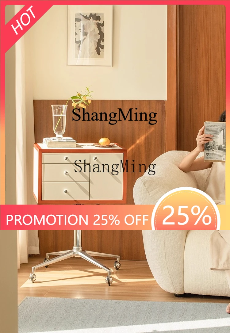 

ZYYПопередви используемый прикроватный шкаф для маленькой квартиры, спальни, дома, из массива дерева, съемный шкаф для хранения косметики, диван, приставной столик