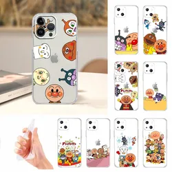 Fashion A-Anpanman B-Bread Phone Case For Iphone 15 11 13 14 Pro Max 7 8 Plus X Xr Xs Max Se2020 12mini Transparent Cover