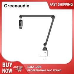 GAZ-206 Professional Mic Stand All Metal Mobile Microphone Stand With Button Adjustable Microphone Stand