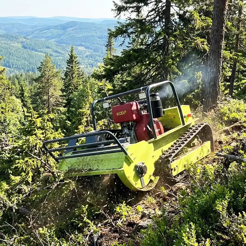 Steep Slope Mower 60° Climbing Tracked Flail Mower for Mountain Farm