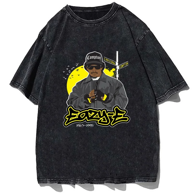 Vintage Eazy E Retro Graphic Shirt Rapper T-Shirt Fashion Cotton Oversize Tshirt Summer Men Loose Casual Streetwear Tees Tops