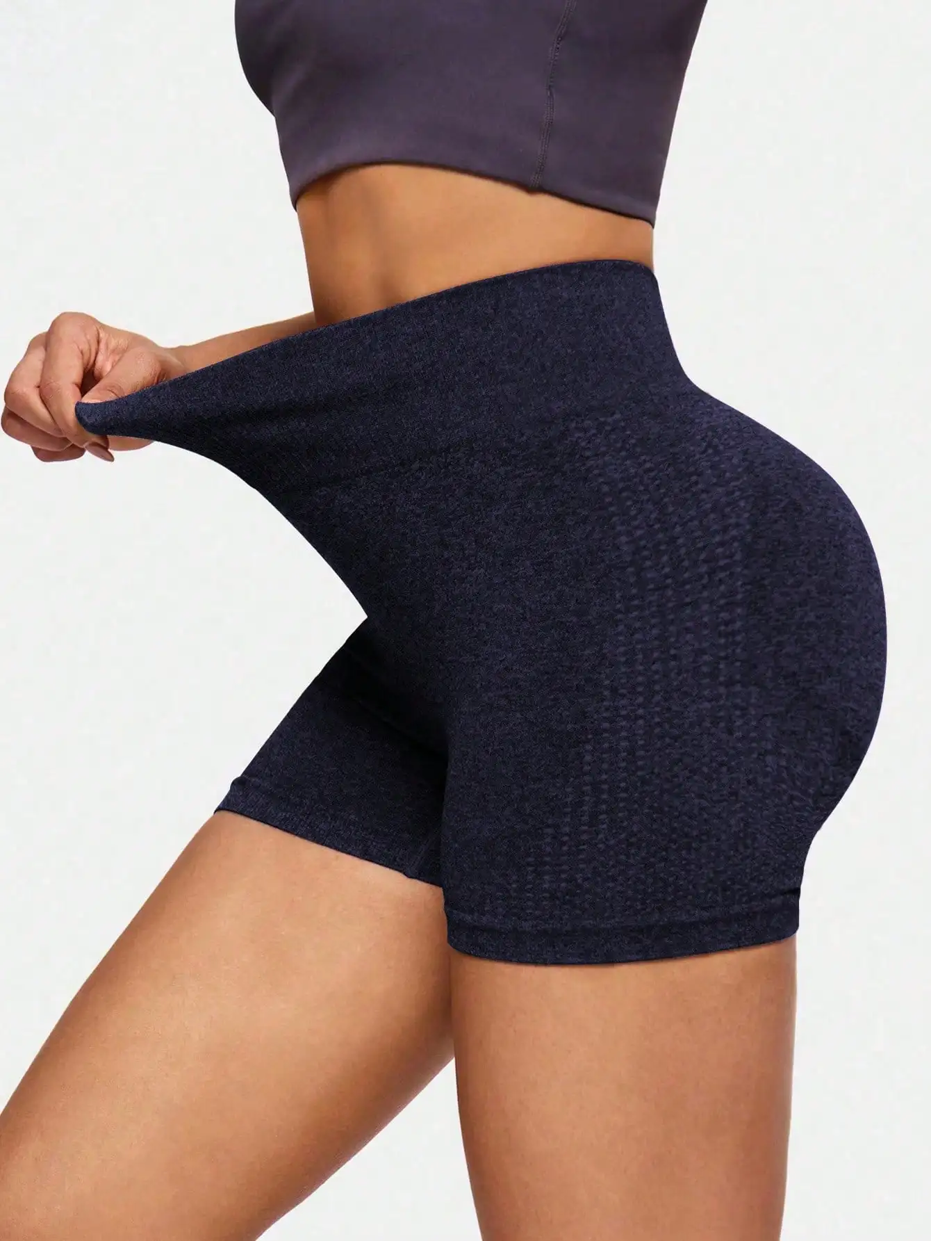 Women High Waist Butt Lift Sports Short Pants High Stretch Qyuick-Drying Breathable Yoga Shorts Athletic Tights