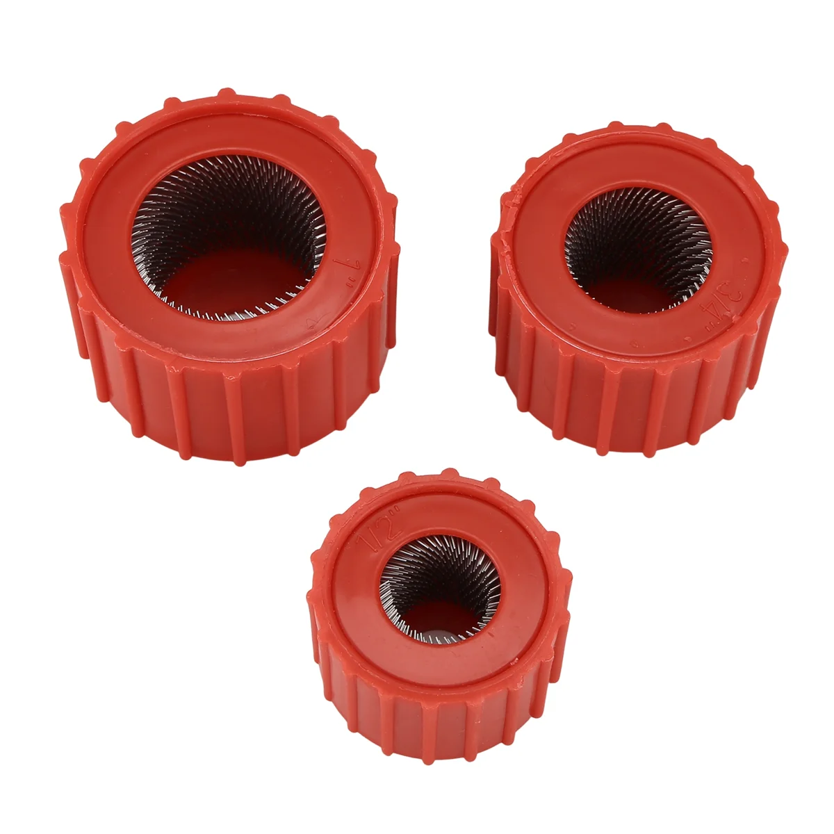 AD11 Limpiadores de tuberías de cobre de 6 piezas, fontanero de tamaño práctico, cepillo de limpieza de tubos para cobre, limpiador de tuberías de cobre (3 tamaños)