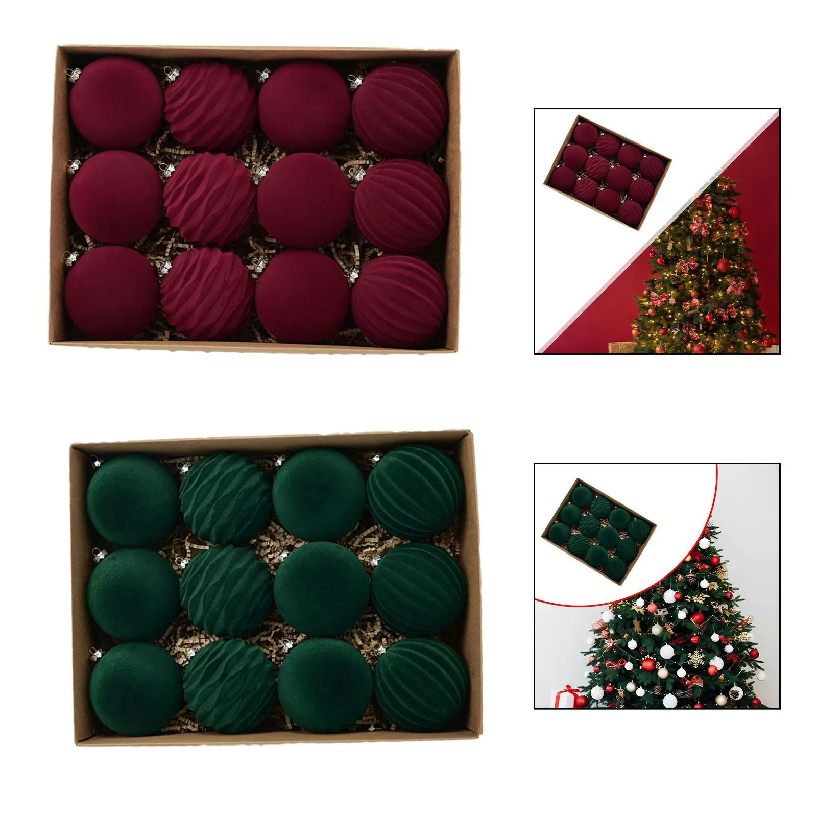 

12 украшений из рождественских шаров, рождественские украшения, удобные, деревенские, простые в использовании