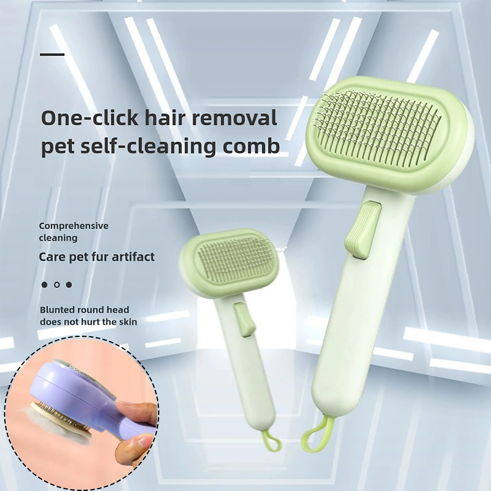 

Pets Comb Stainless Steel Needle Comb Pet Dog Cleaning Brush Dog And Cat Hair Removal Floating Hair Cleaning Beauty Skin Care