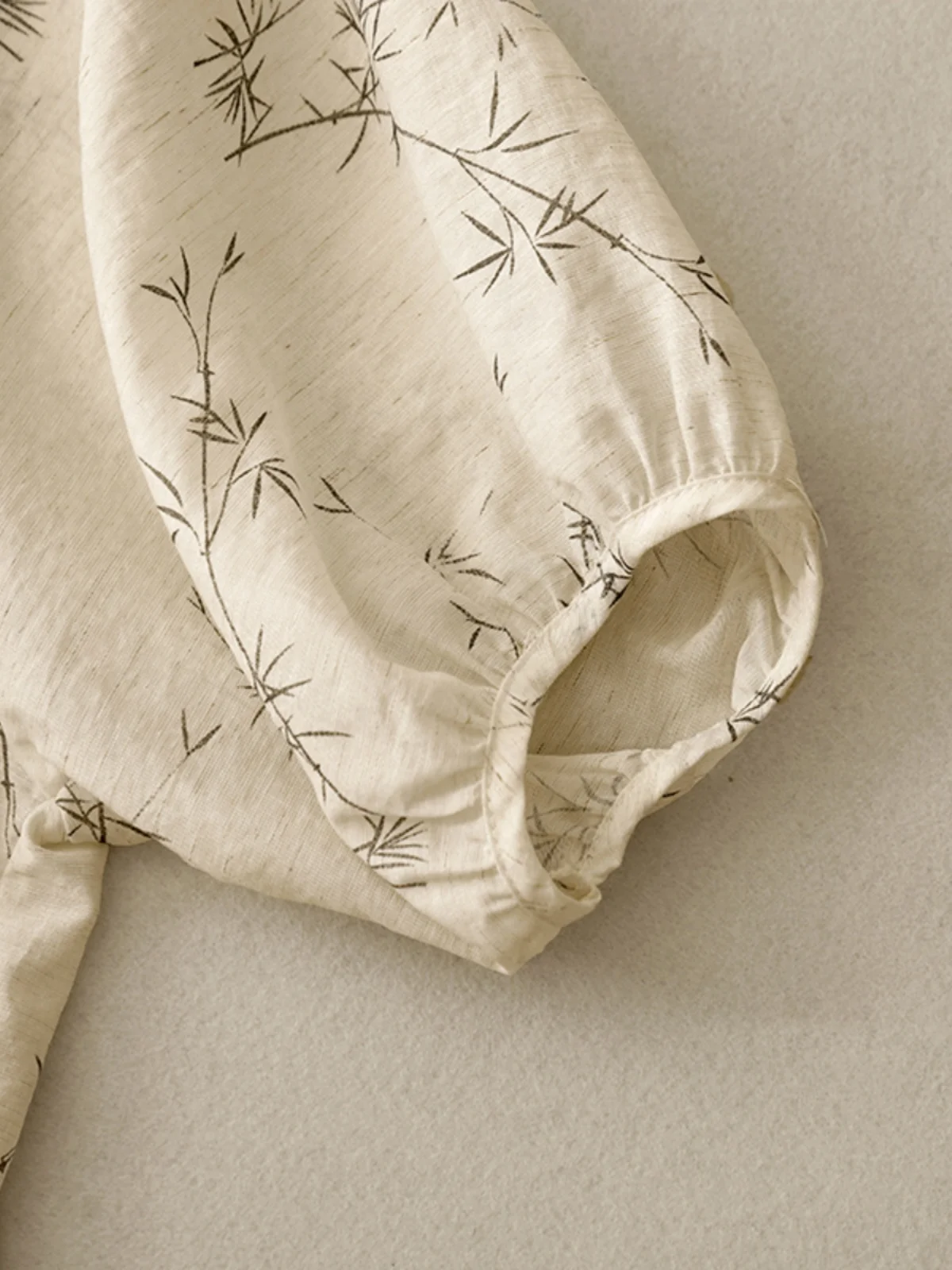 جديد الصينية Sle الاتجاه الوطني الحبر الخيزران طباعة القطن الكتان irt المرأة الصيف أناقة الفن فضفاض التخسيس الكتان ort Sle... #2