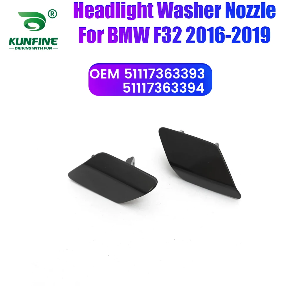 

Car Headlight Front Bumper Washer Spray Nozzle Jet Headlamp Pump Cover For BMW F32 F33 F36 428I 435I 1117363393 51117363394