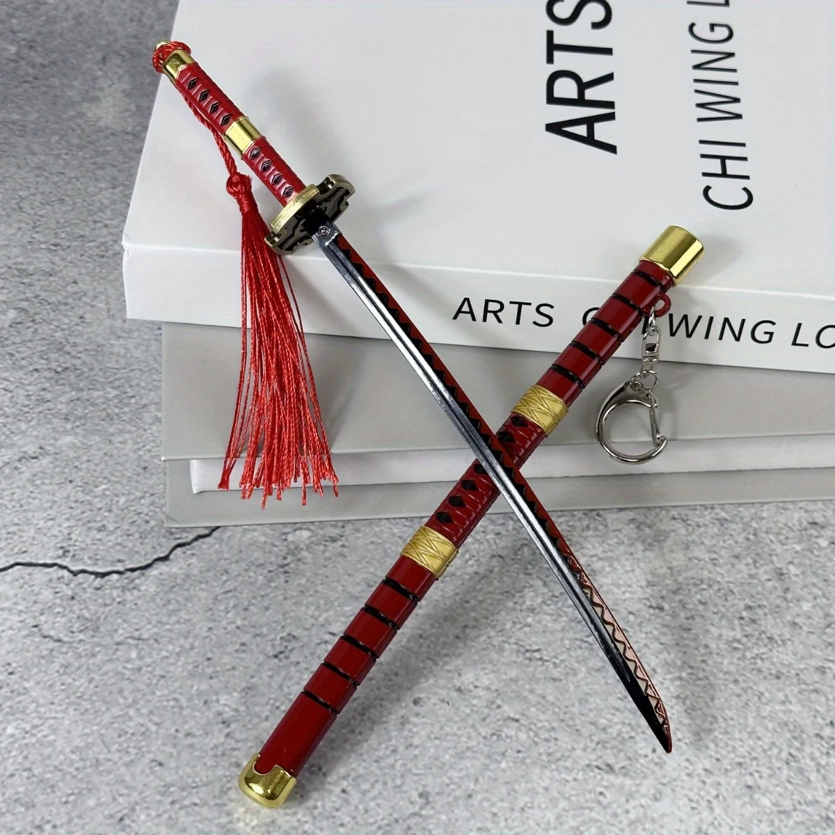 10inch Steel Roronoa Zoro Katana Metal Anime Zoro Sword Real Size Japanese Katana Iron Ninja Knife Original Samurai Sabre Gift
