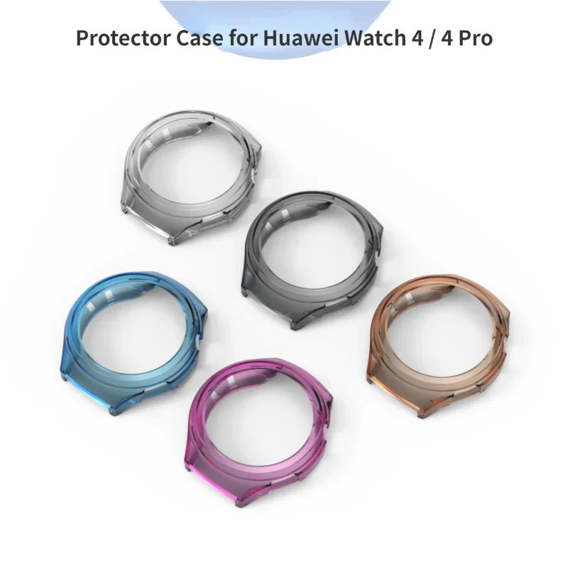 Protector Case for Huawei Watch 4 / 4 Pro Accessoroy TPU Half surround Bumper Protective Cover Protector for Huawei Watch 4 4Pro