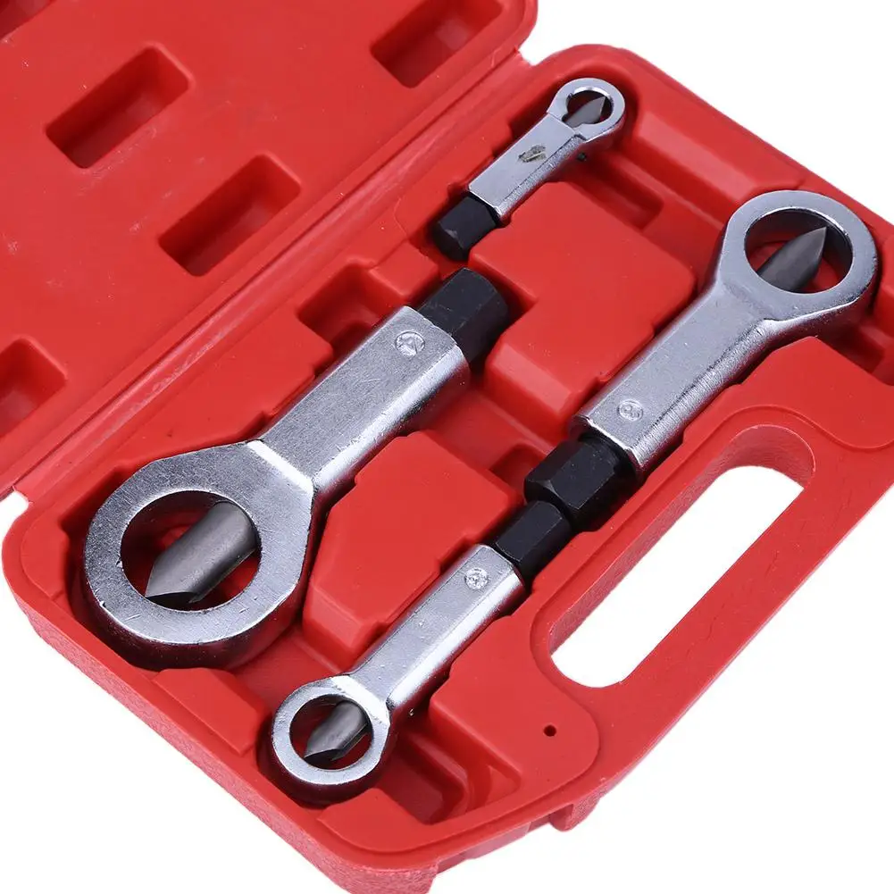 1PCS Heavy Duty Alloy Steel Nut Splitter Set 9 to 27mm Rusty Nut Cracker Remover Tools Kit for Manual Extraction