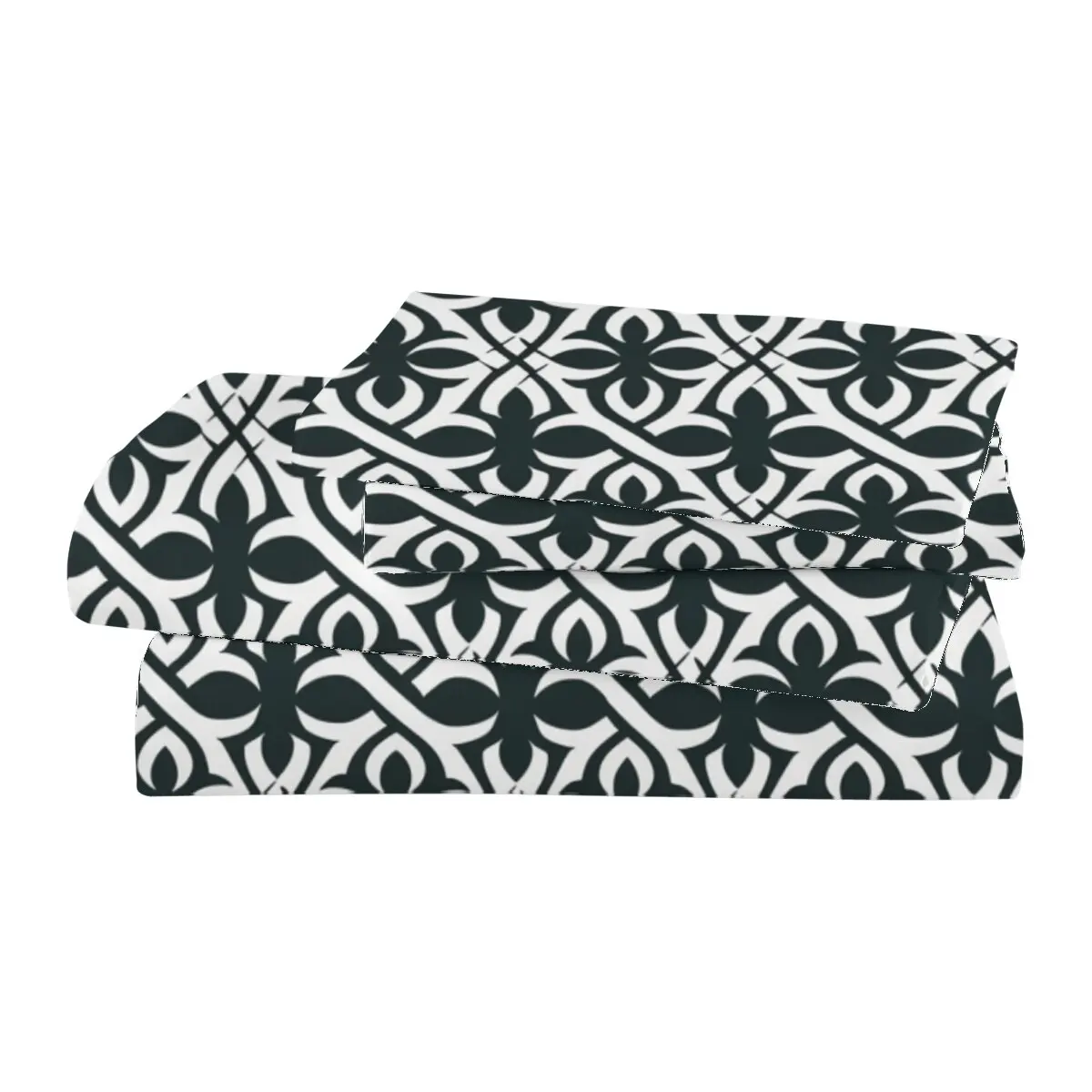 Funda nórdica con estampado geométrico, funda nórdica estampada con patrón de tela de algodón, juego de 3 piezas con 2 fundas de almohada