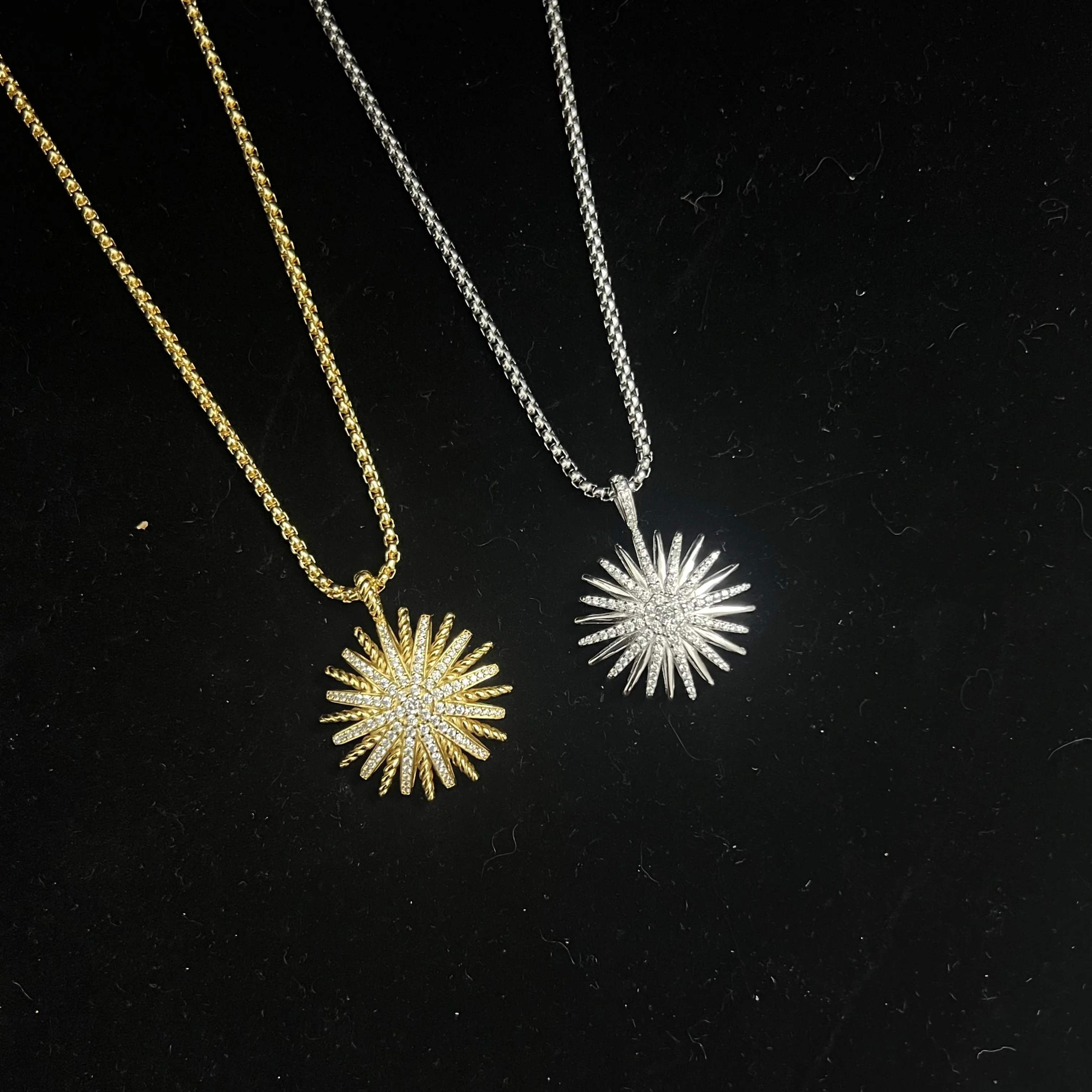 

Ожерелье из стерлингового серебра 925 пробы 2025, новое ожерелье на пуговицах с подсолнухом и полными бриллиантами: модное, модное, уникальное, роскошное ювелирное изделие в стиле ретро