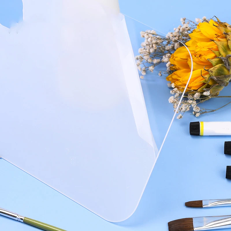 1 pz tavolozza trasparente tavolozza acrilica belle arti pittura a olio tavolozza guazzo pittura acrilica tavolozza
