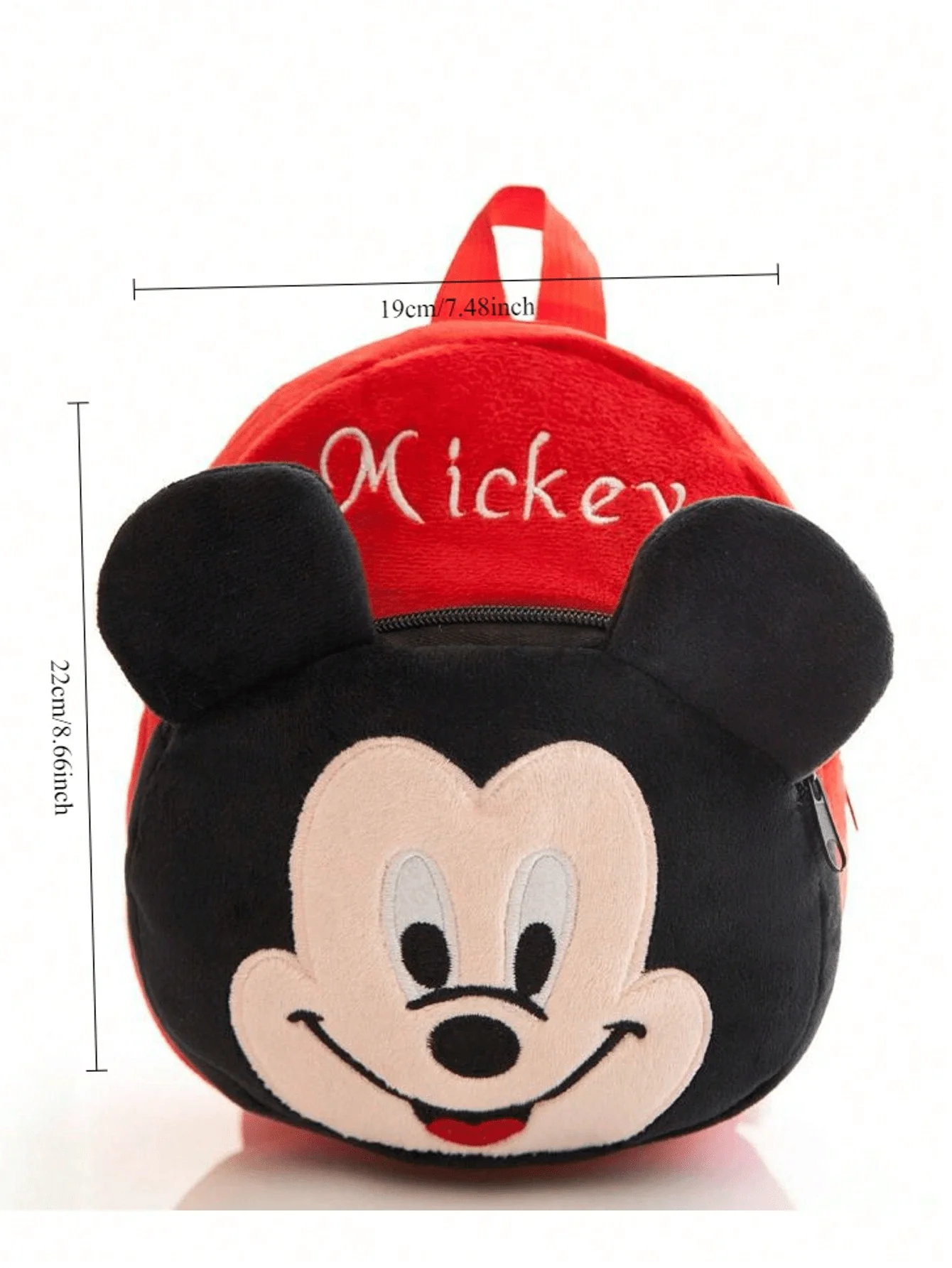 Sac à dos dessin animé Disney, mignon point, Mickey Mouse, Winnie l'ourson, sac d'école en peluche, fournitures scolaires pour étudiants