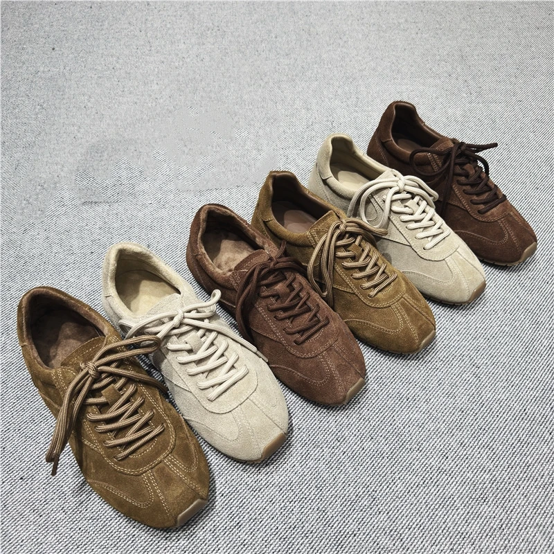 AIYUQI 2026 New Women's Sneakers Shoe Flat Non-slip German Training Shoes Women Plus Size Genuine Leather Spring Girl Shoes image 3