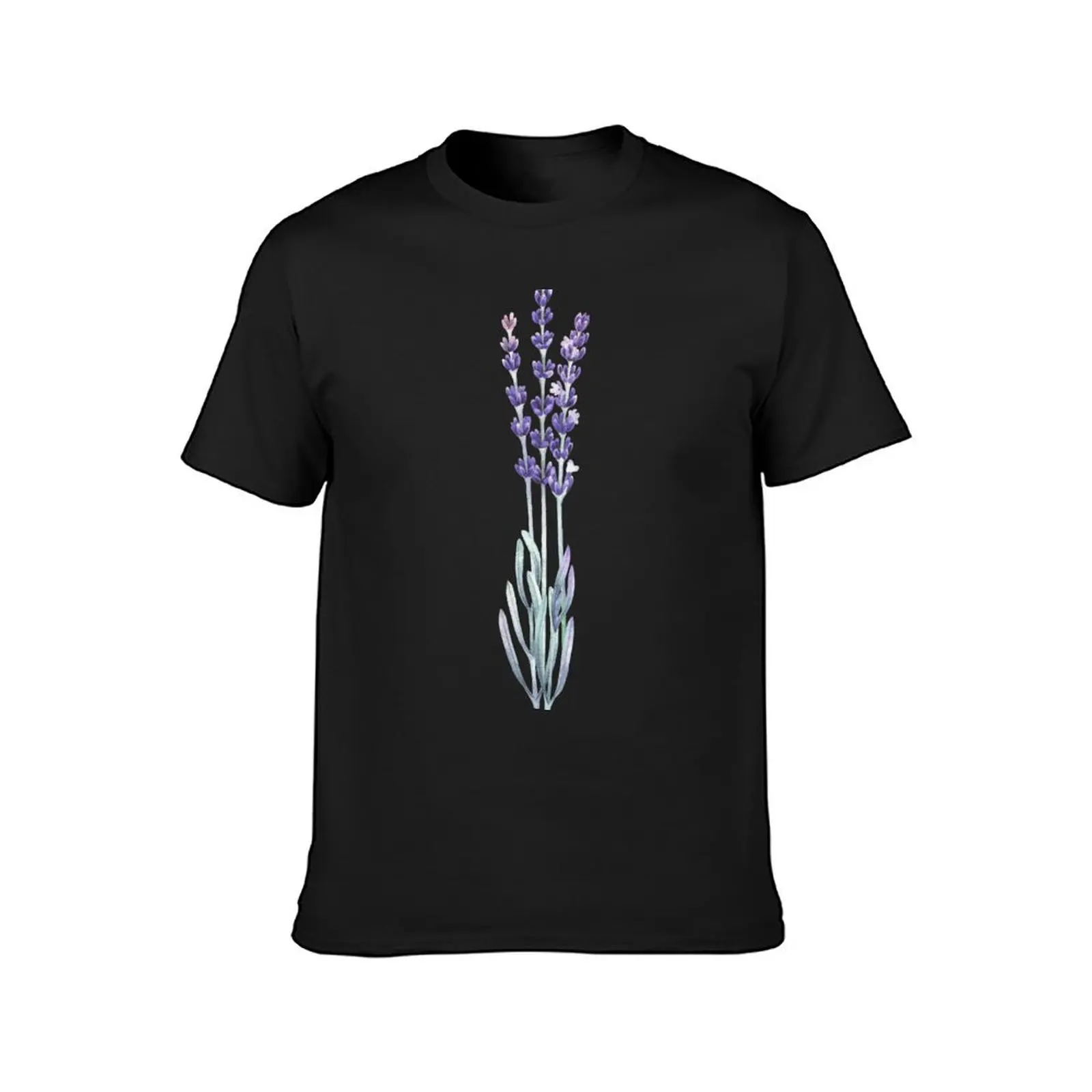 Watercolor lavender T-Shirt new edition blanks plain t shirts men