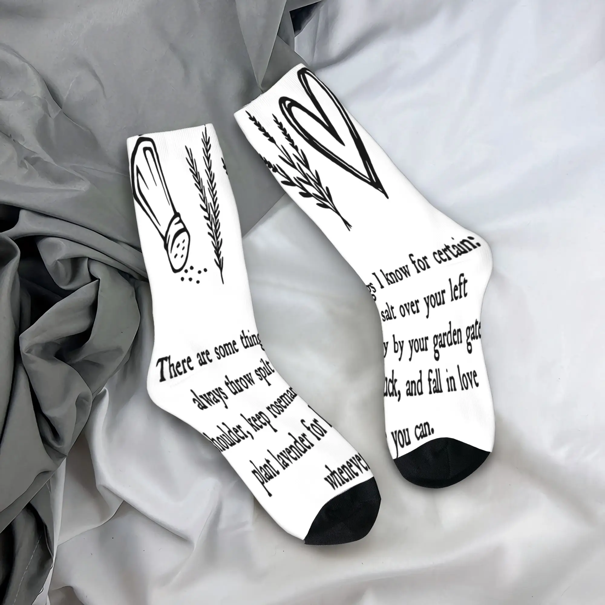 Practical Magic Kitchen Witch Witchcraft Herbal Magic Folk Magic Printed Socks Outfits for Party Wear Flexible  Crew Socks