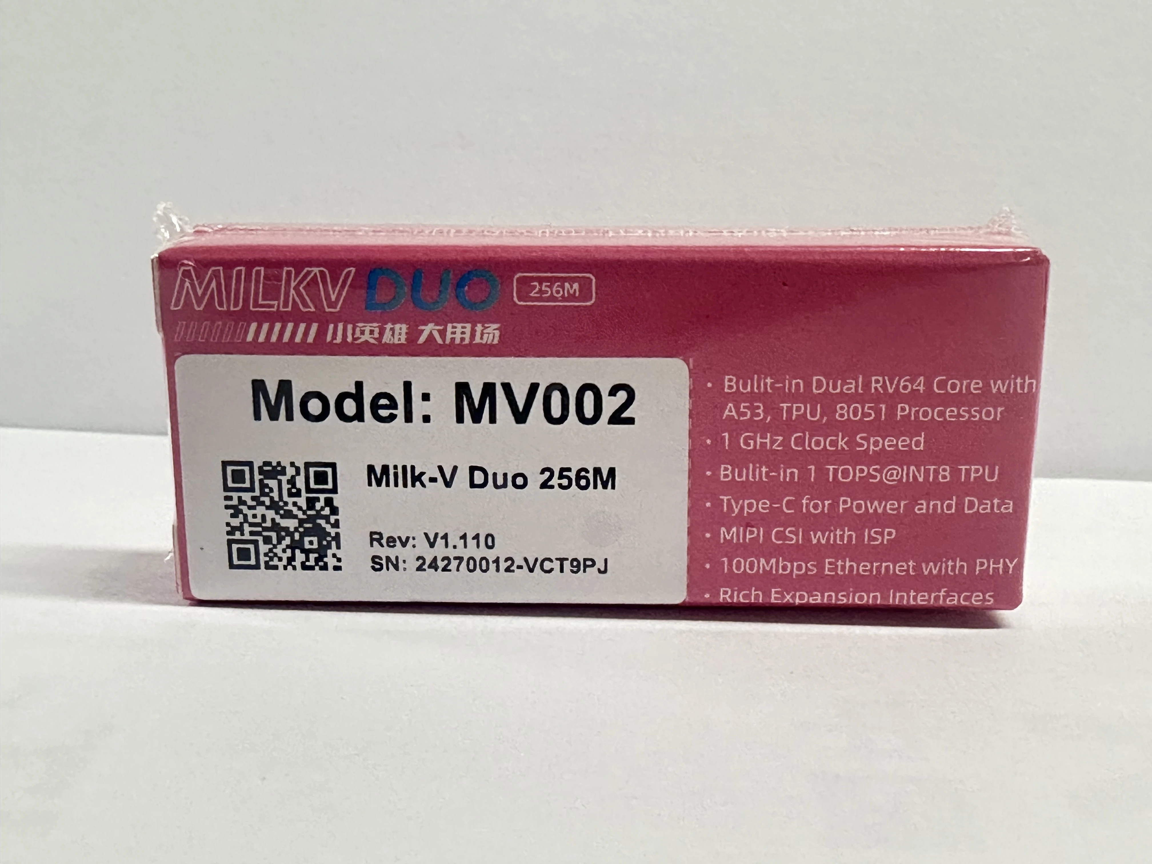 لوحة Milk-V Duo 256M MPU، ذاكرة وصول عشوائي 256 ميجابايت، Linux & RT-Thread RTOS، نظام مزدوج RISC-V + ARM، برنامج تعليمي مجاني للتعلم المدمج
