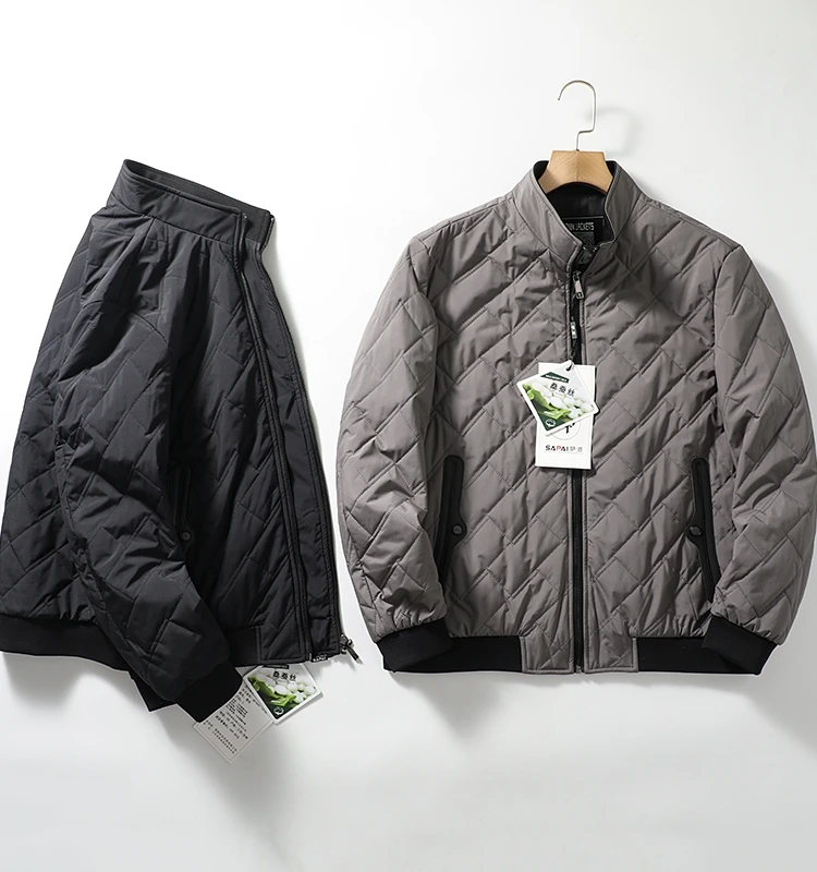 

Легкий шелково-хлопковый жилет с воротником для мужчин, модный осенне-зимний тонкий утепленный жилет на молнии