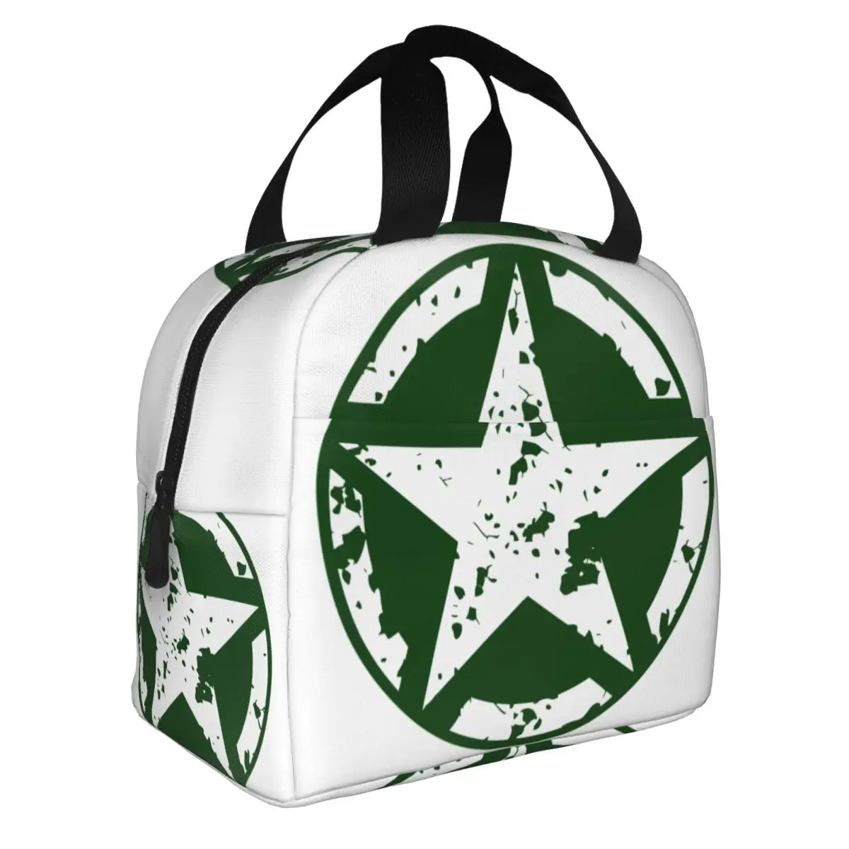 Military Tactical Army Star Insulated Lunch Bag for Women Resuable Thermal Cooler Lunch Tote office Work School