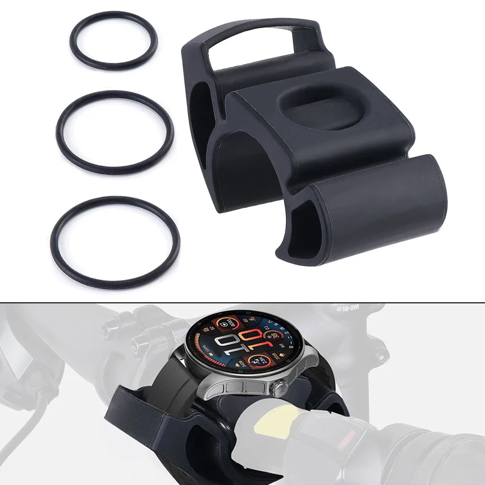 Bicycle Smartwatch Holder 80*40mm Silicone Heart Rate Monitor Bracket For Garmin Watch Stand For Polar Bike Mount Accessories