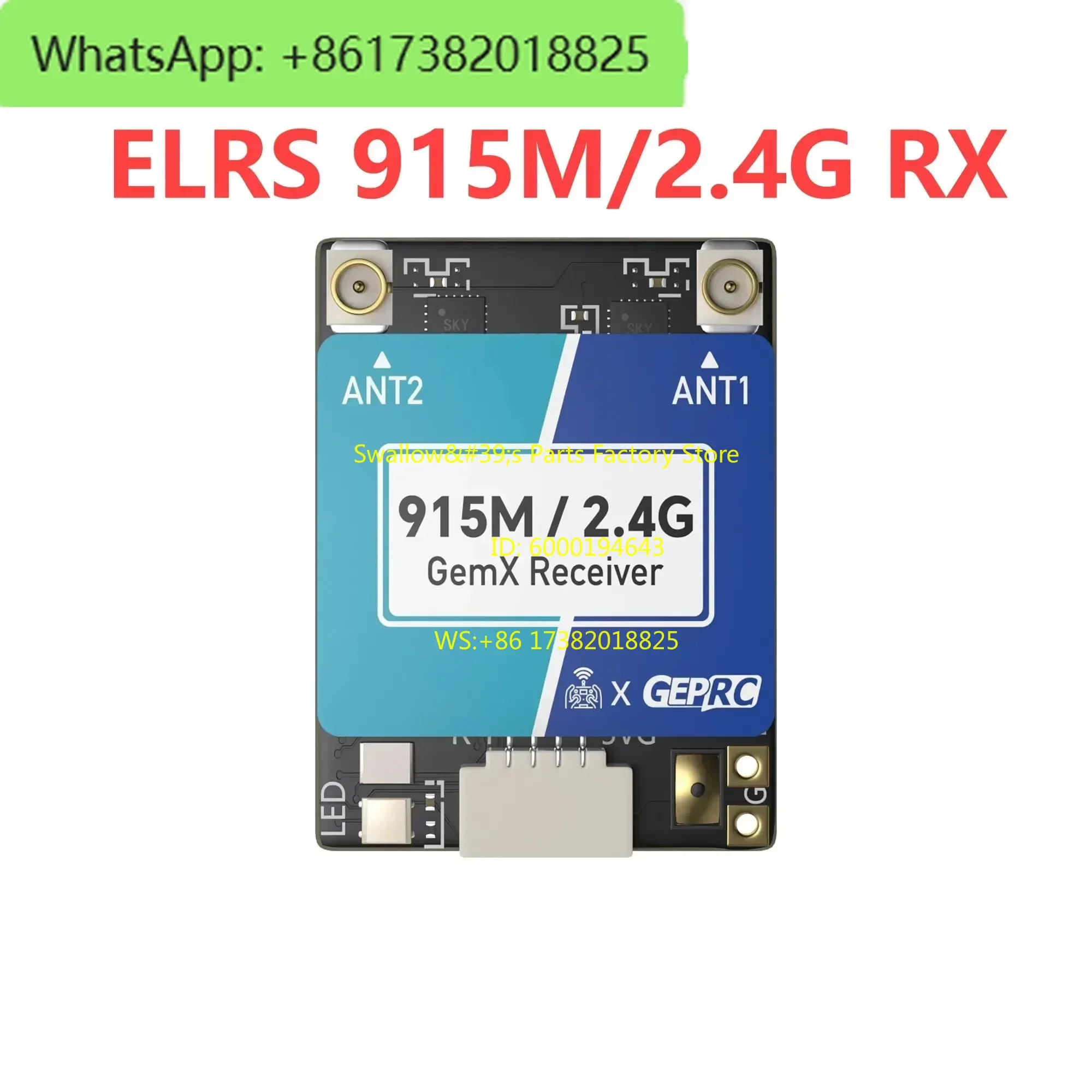 

GEPRC ELRS 915M/2.4G Gemini Xrossband Receiver TX Module Dual-RF Chip 1000Hz DIY FPV Quadcopter Longrange Freestyle Drone Parts