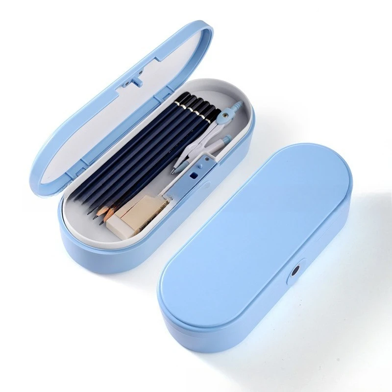 With drawing board, fingerprint, stationery box premium pencil case with password lockblack technology pencil case