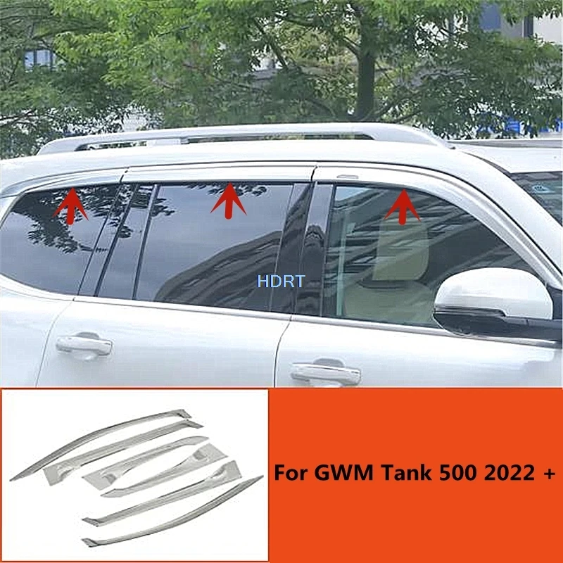 

Car Style Window Deflector Wind Sun Rain Screen Shelter Vent Visor Weather Shield Cover Trim For Great Wall GWM Tank 500 2022 +