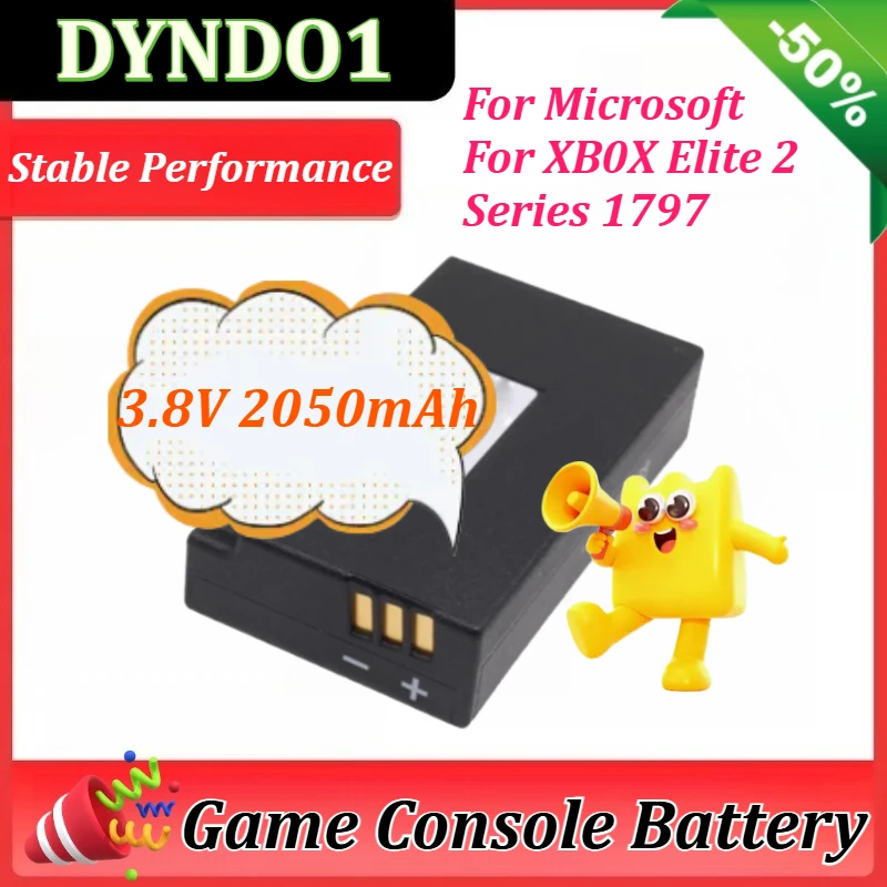 

3.8V 2050mAh Battery for Microsoft for XBOX Elite 2 Series 1797 Capacity DYND01 Digital Batteries