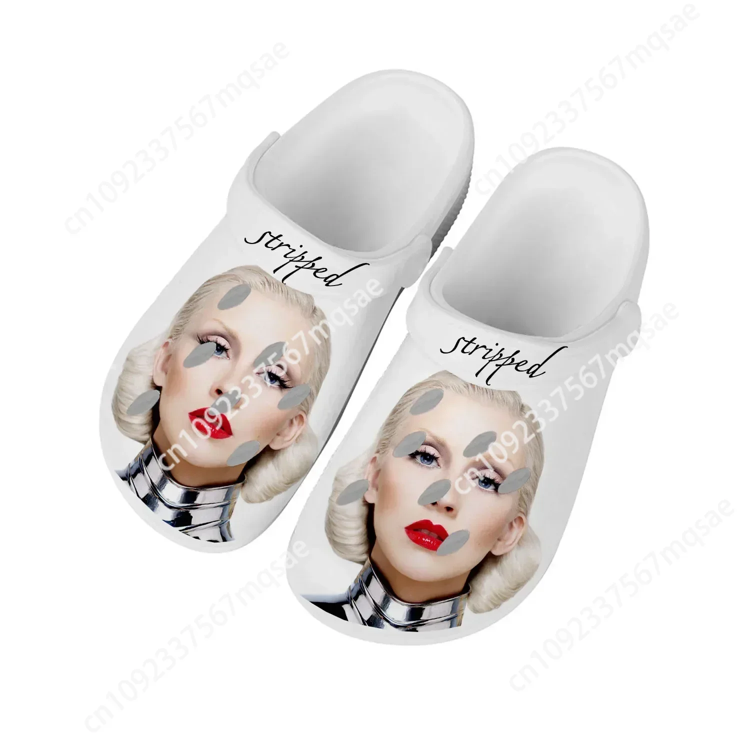 

Christina Aguilera Home Clog Mens Women Youth Boy Girl Sandals Shoes Garden Bespoke Customized Breathable Shoe Hole Slippers