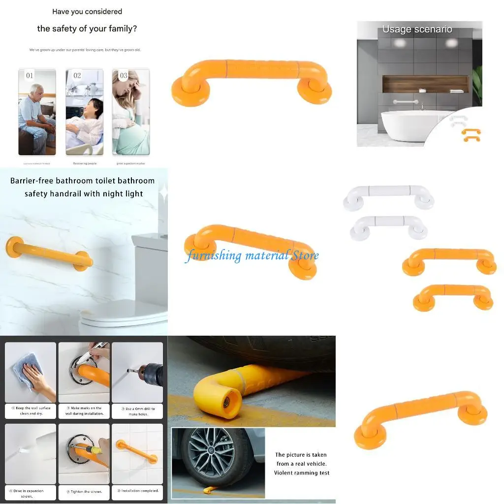 

Y5GD Bathroom Safety Handle with 500lb Capacity Glowing Surfaces Antislip Grip for Preventing Accidents in Wet Areas