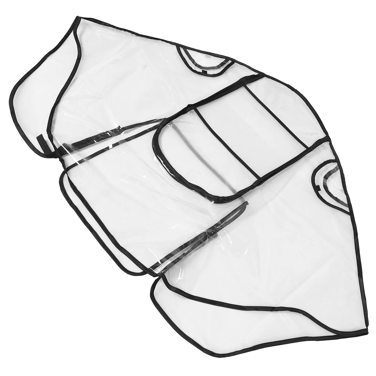 Cubierta impermeable a prueba de viento para cochecito de bebé, cubierta para lluvia, redes de ventilación universales de visibilidad clara, cubierta para cochecito de fácil instalación y limpia