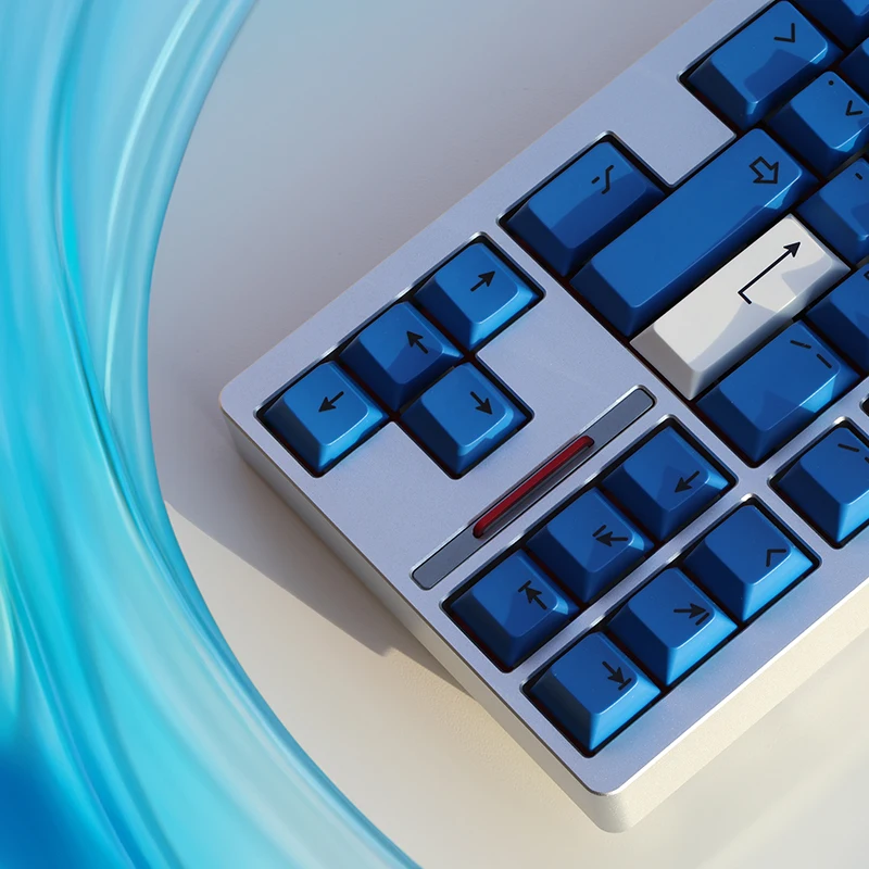 Blue Mechanical Keyboard Cherry Profile Keycap PBT Dye Sub Full Key Cap Set DIY Keyboard