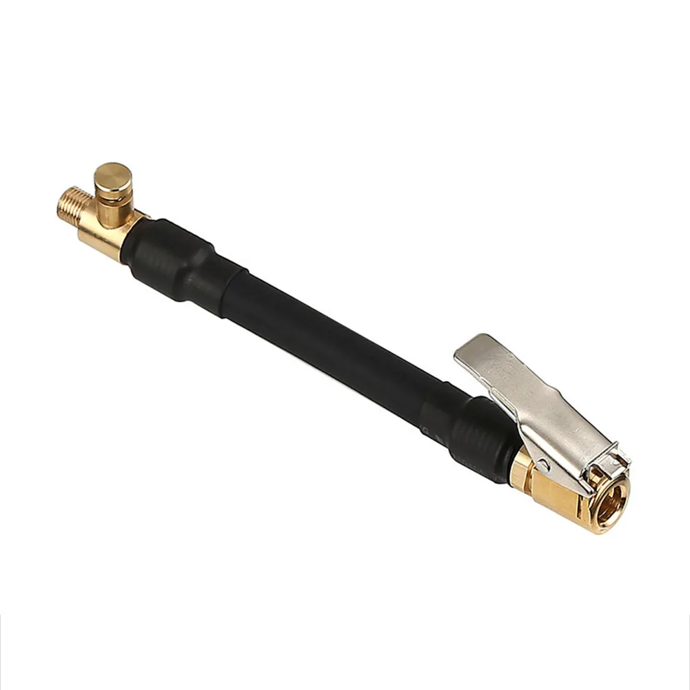 Nice Portable Inflatable Tube Extension Tube Copper Nozzle Valve Black Extended Hose Maintenance Tools Air Pump