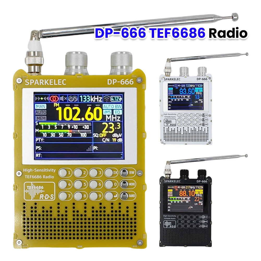 

DP-666 TEF6686 Radio High Sensitivity Full Band FM AM Short Wave Radio High Sensitivity DSP Receiver