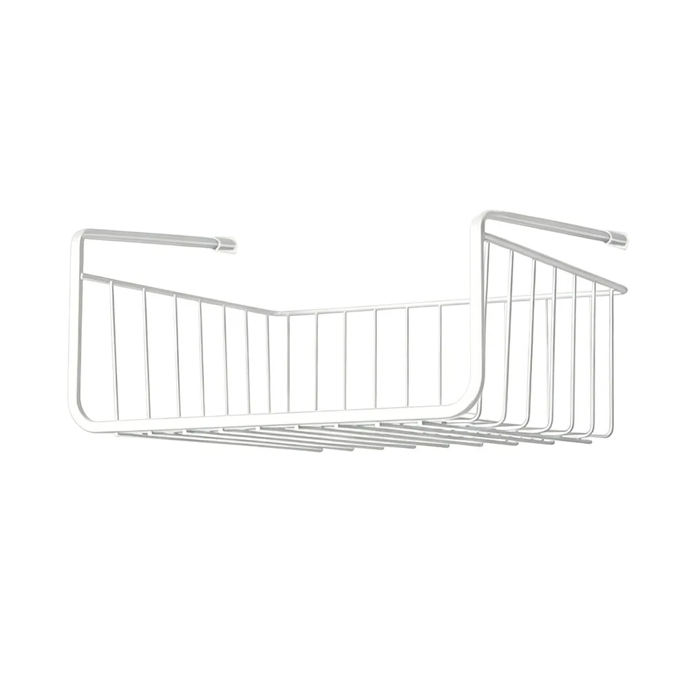 Under Shelf Basket Kitchen Hanging Basket For Daily Kitchen Activities Carbon Steel Construction Non-slip Stability Pad