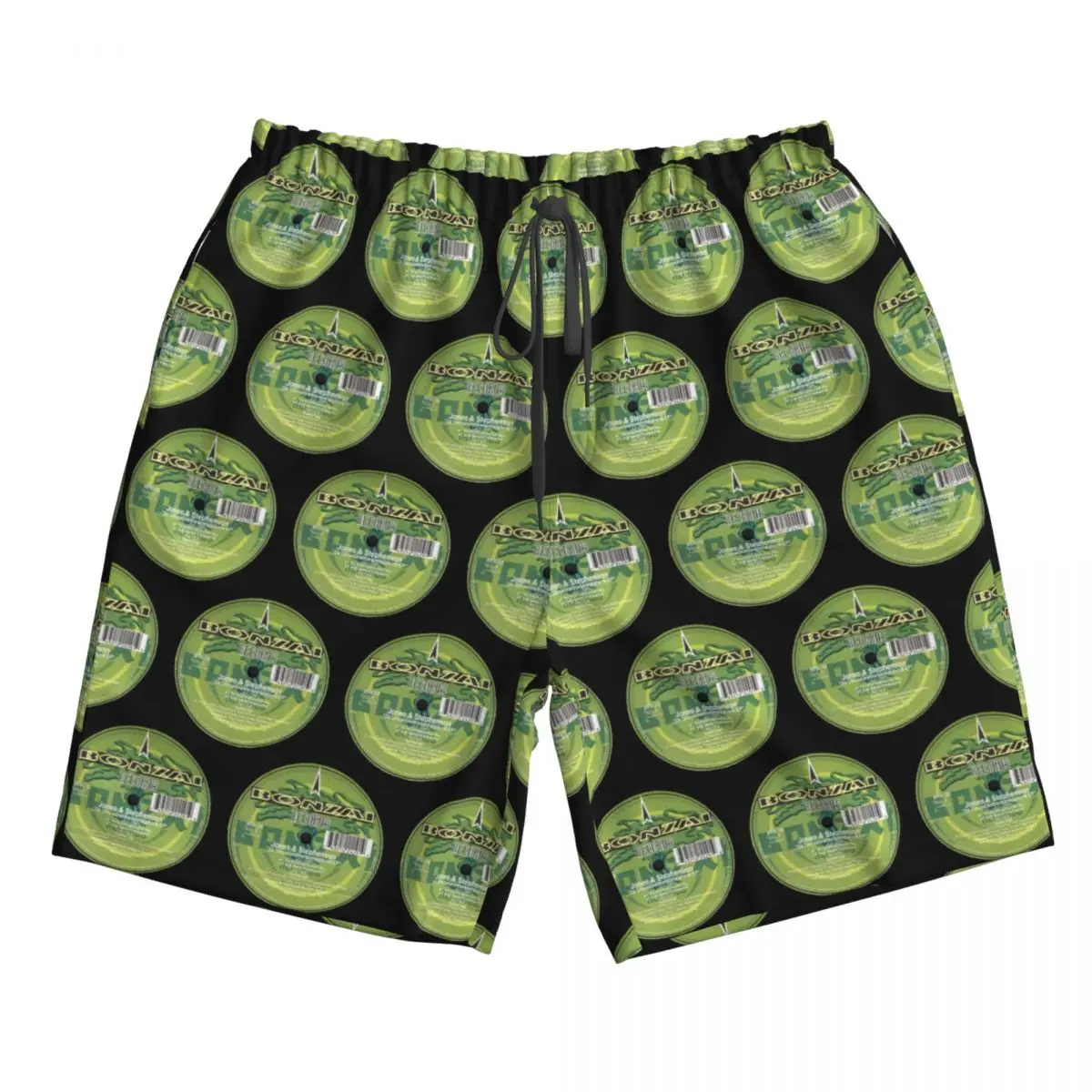 

Bonzai Records Trunks Beach Board Shorts Casual Quick Dry Swimming Summer Men Pants