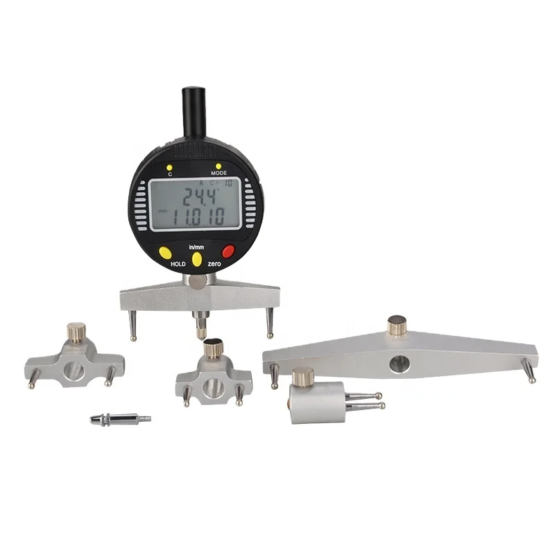 High Accuracy Digital Radius Gauge Dial Indicator Digital Radius Indicator with 5 Changeable Measuring Jaw Digital Indicator