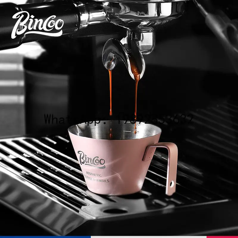 

Xl coffee espresso cup stainless steel concentrated cup for home milk cup with graduated ounce