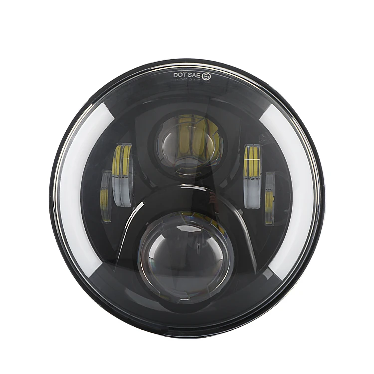 Dubbele Ronde Koplamp LED Waterdicht 9 Inch LED Rijlicht Voorlamp Koplamp voor Jeep Wrangler JL 2021 koplampen 9 inch