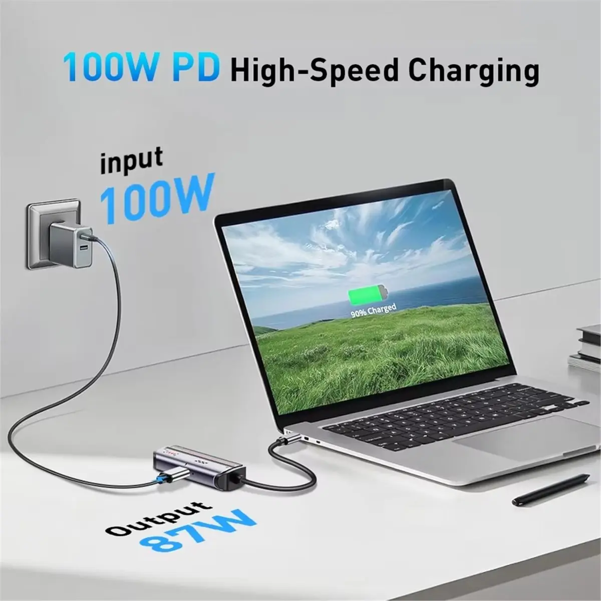 2.5G USB Ethernet Adapter with 100W PD Charging, Type-C to 2500Mbps RJ45 Network Internet Converter, for Laptop