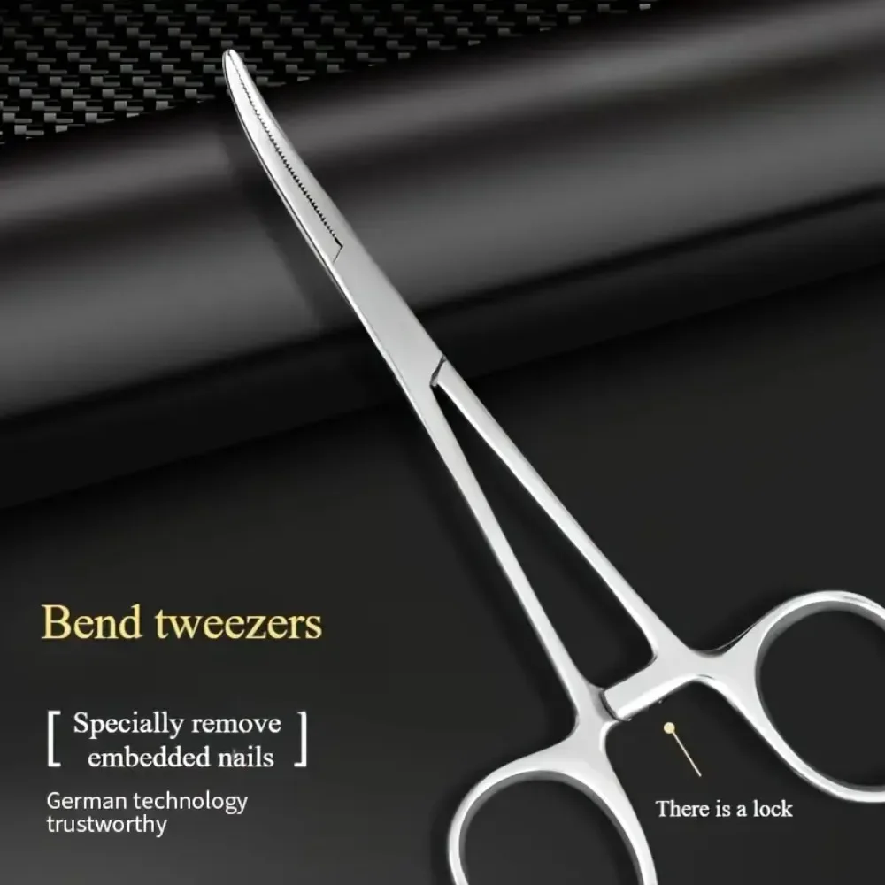 Obcinaczki do paznokci ze stali nierdzewnej - hipoalergiczne, precyzyjne, do paznokci zarastających, trwałe metalowe narzędzie do pielęgnacji.