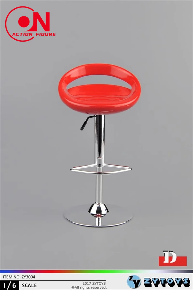 Zytoys zy3005 zy3004 1/6 cadeiras de barra giratórias 6cm altura assento modelo soldado cena acessórios caber 12 ''figura ação corpo bonecas