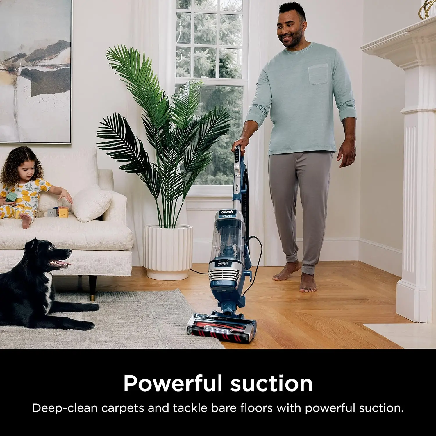 Upright Vacuum with DuoClean PowerFins, HairPro, Powered Lift-Away, Self-Cleaning Brushroll, & Odor Neutralizer Technology