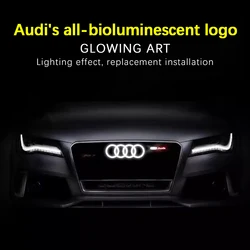 Audi Car LED Front Grille Logo Lamp Static White Light For AUDI A3 A4 A5 A6 A7 A8 S3 S4 S5 S6 S7 Q3 Q5 Q7 TT