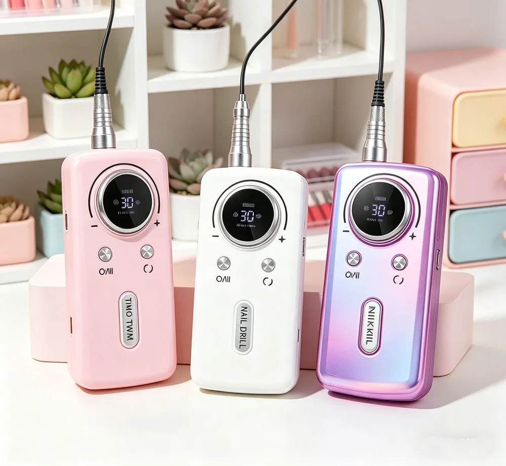 

Portable Rechargeable Nail Drill 45000RPM Electric Nail File Sander Gel Nails Polishing Machine