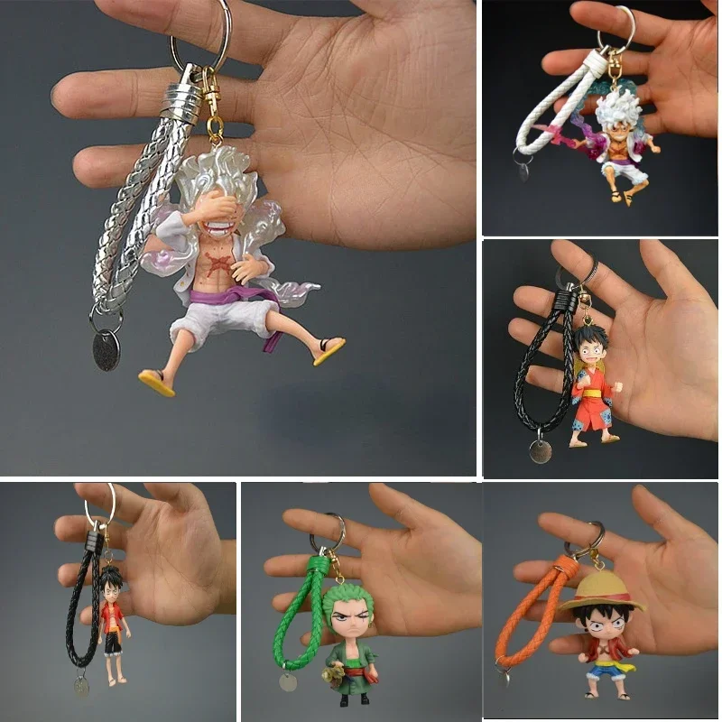 One Piece Nika Luffy Zoro Pirate Garage Kits Model Furnishing Articles Pendant Keychain Gift Anime Peripheral for kids gift