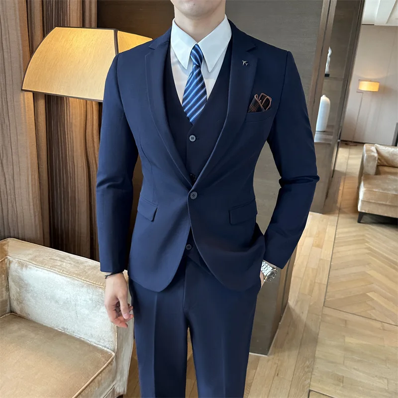 A1124 Small suit men suit groom wedding dress business slim suit men work interview professional formal wear