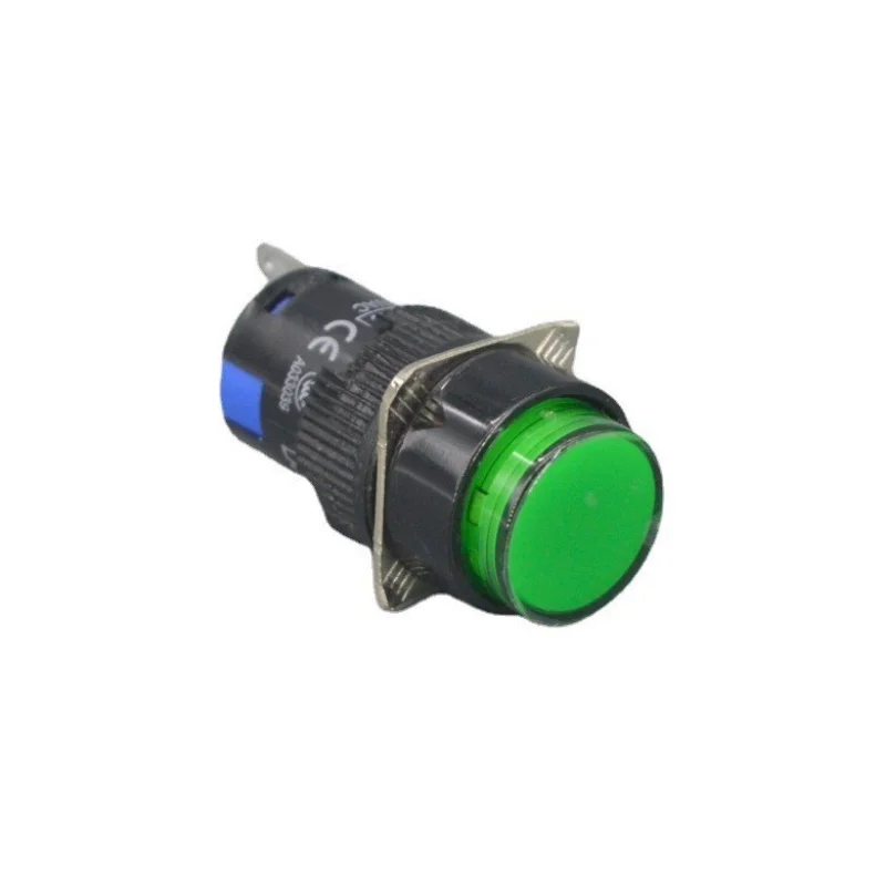 Uniteelec Diameter 16MM LA128AY-11D/ LA16Y-11D 5 Feet with Light Momentary 1NO+1NC  5A 250V Push Button Switch